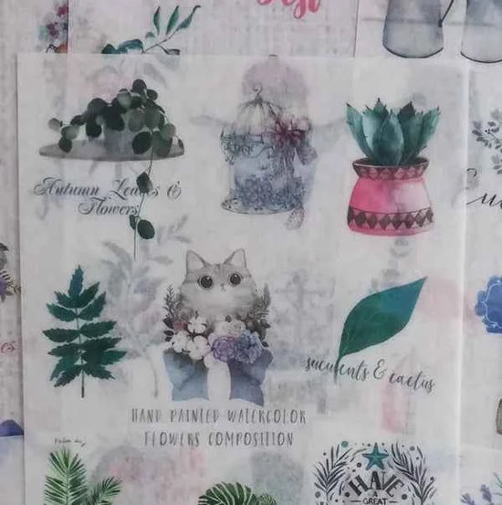 6 vellen washistickers | Seizoenen