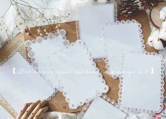 Kanten papier 10-delig | Kanten rechthoeken