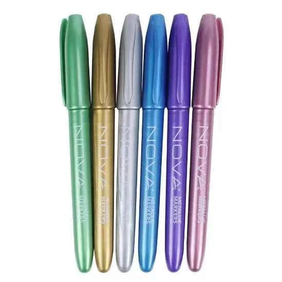 Markers | Metallic Kleuren | 6 stuks