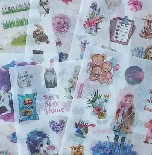 6 vellen washistickers | Hobby en Vrije Tijd