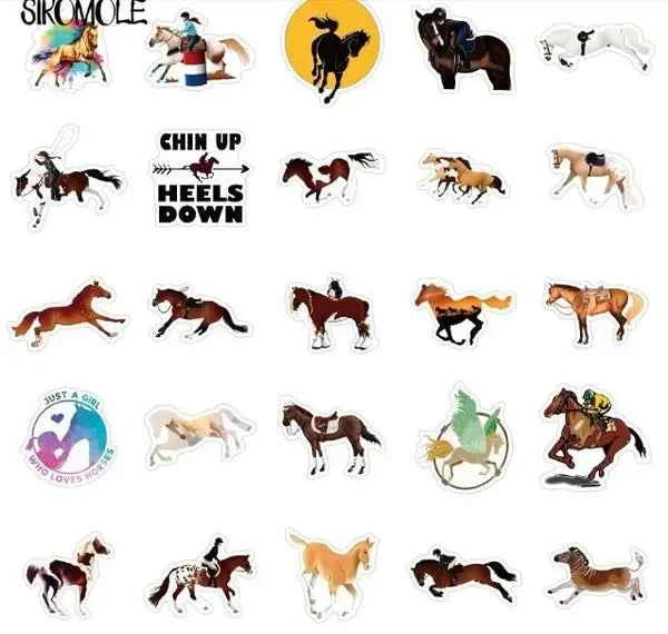 Paardenstickers | Bruin | Voor Kinderen
