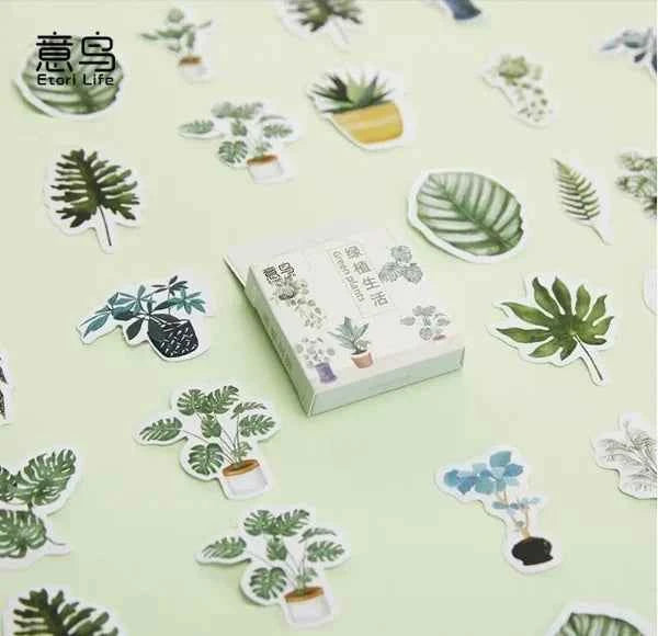 Stickerdoosje | Kamerplanten en bladeren