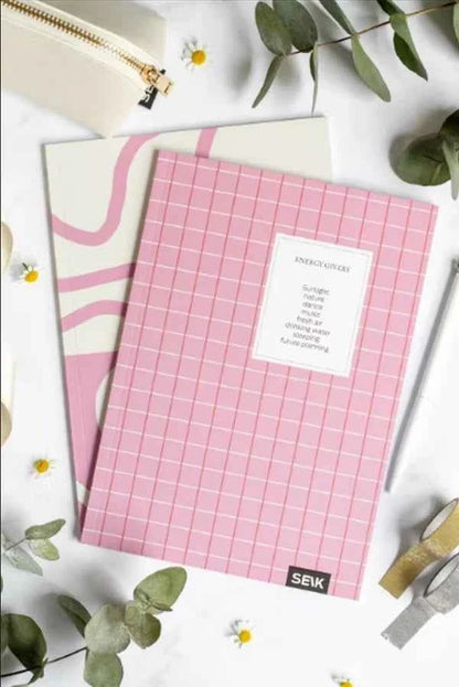 Bullet journal | Roze | Set van 2