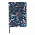 Bullet journal | Donkerblauw met bloemen | 100 grams papier