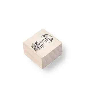 Houten stempel | Paddenstoel | 3 x 3 cm