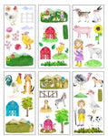 6 vellen washistickers | Boerderijstickers | Voor Kinderen