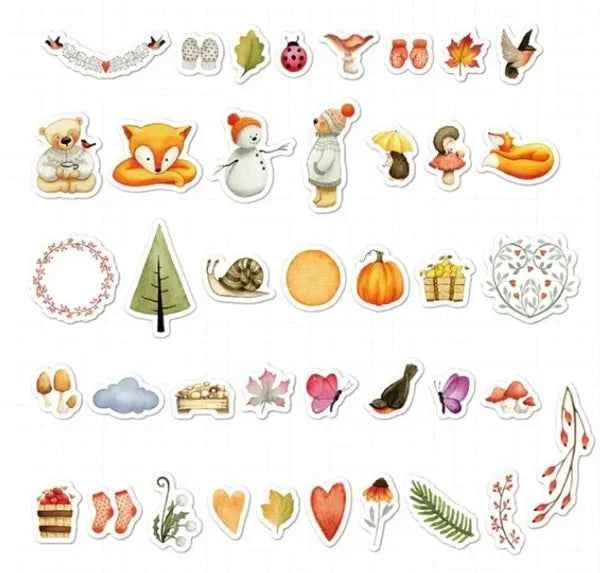 Losse Washistickers | Winterthema | Voor kinderen