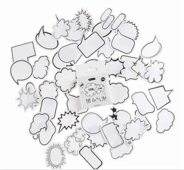 Stickerdoosje | Tekstwolkjes | Cartoon