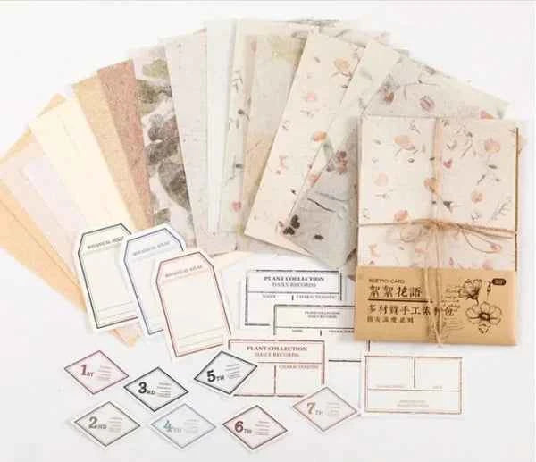 30-delig papierset | Plantencollectie