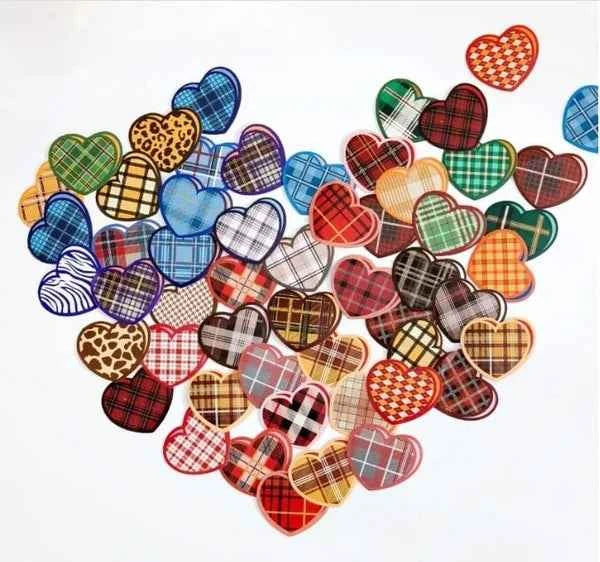 Stickerdoosje | Hartjesstickers met print