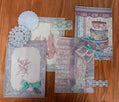 30-delig papier- en stickerset- Mintgroen