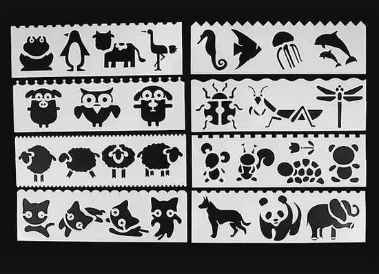 Sjablonen | Dieren | 8 Stuks