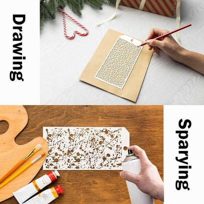 Template set – flowers, letters & borders – bullet journal & cards – 12 pieces
