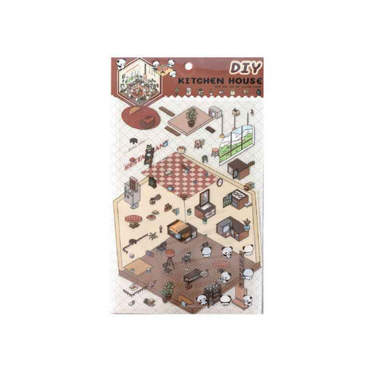 3D- Scene stickers | Keuken