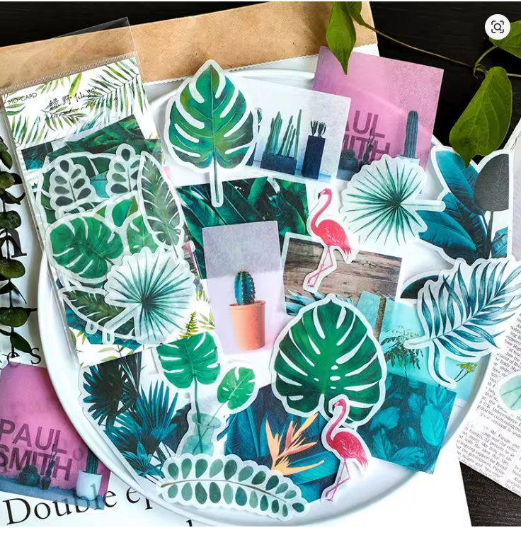 Große Washisticker | Blumen und Vögel