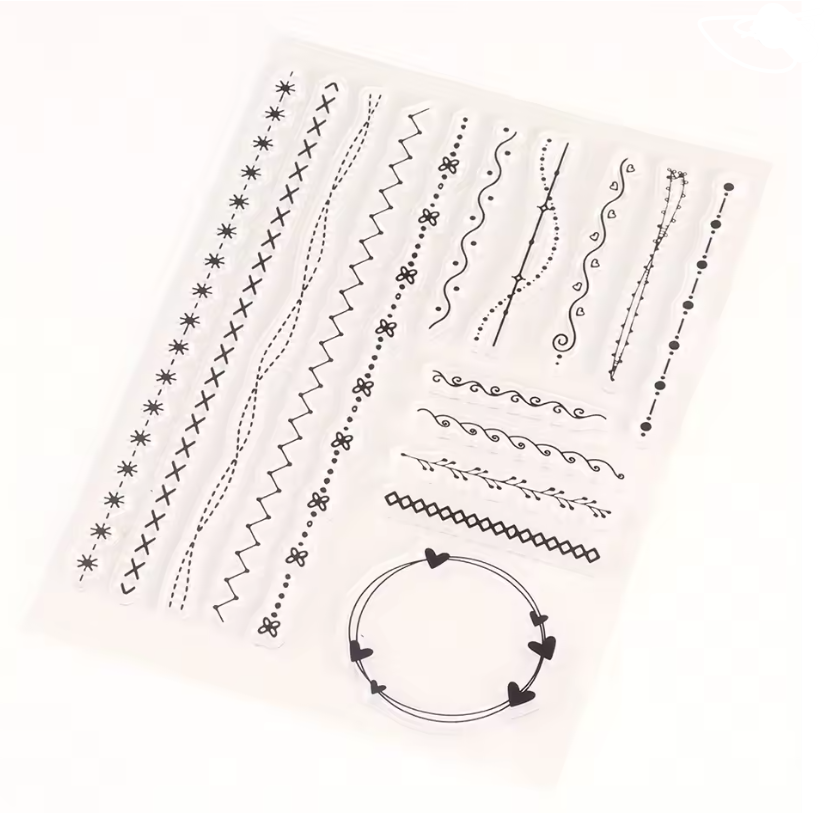 Siliconen Clear Stempels | Lijnen en dividers
