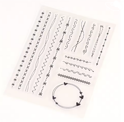 Siliconen Clear Stempels | Lijnen en dividers