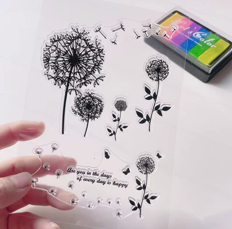 Siliconen Clear Stempels | Paardenbloemen 2