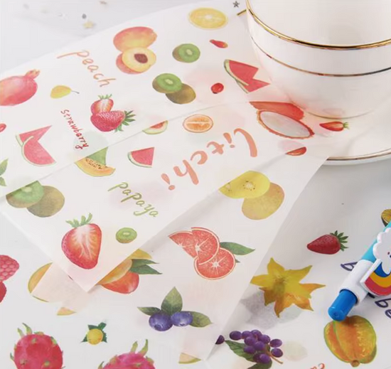 6 Bögen Washi-Sticker | Meeressticker