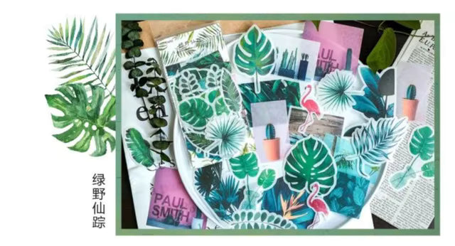 Große Washisticker | Blumen und Vögel