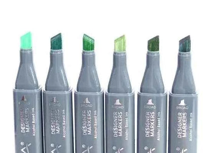 Twin Markers | Groentinten | 6 stuks