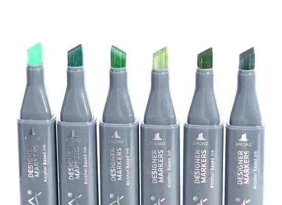 Twin Markers | Groentinten | 6 stuks