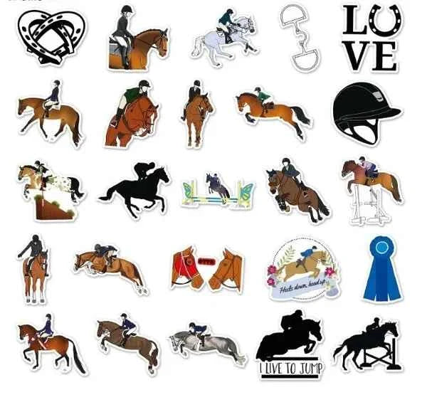 Paardenstickers | Oranje | Voor Kinderen