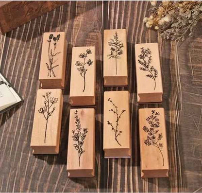 Houten stempel | Grasstengel | 6,5 x 2,5 cm