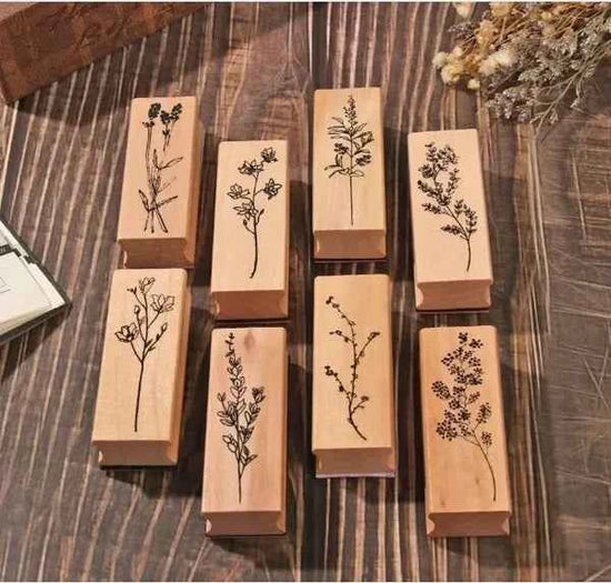 Houten stempel | Grasstengel | 6,5 x 2,5 cm