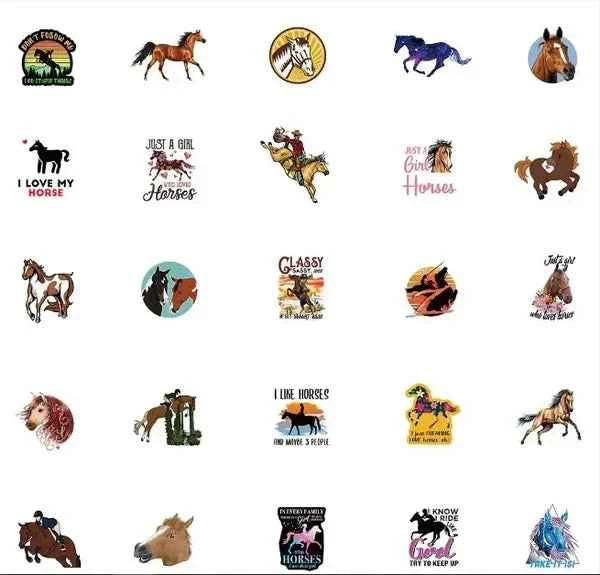 Paardenstickers | Geel | Voor Kinderen