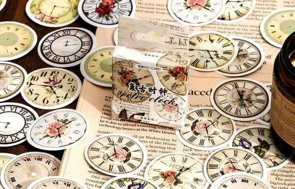 Stickerdoosje | Klokkenstickers | Vintage