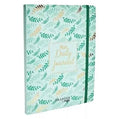 Bullet journal | Mintgroen met bladeren | 100 grams papier