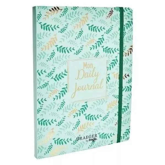 Bullet journal | Mintgroen met bladeren | 100 grams papier