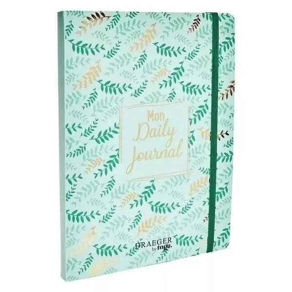 Bullet journal | Mintgroen met bladeren | 100 grams papier