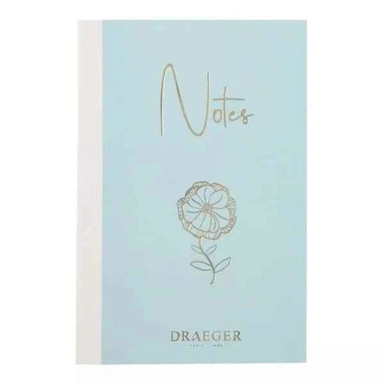 Notitieboek A6 | Lichtblauw met goudfolie | Dotted grid