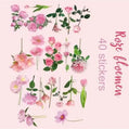 PET-stickers | Roze bloemen