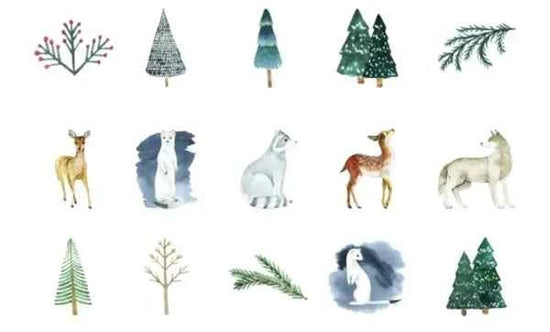 Stickerdoosje | Winterstickers | Voor kinderen en volwassenen