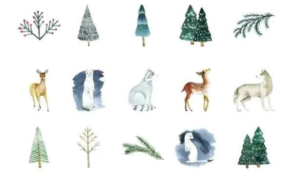 Stickerdoosje | Winterstickers | Voor kinderen en volwassenen
