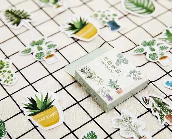 Stickerdoosje | Kamerplanten en bladeren