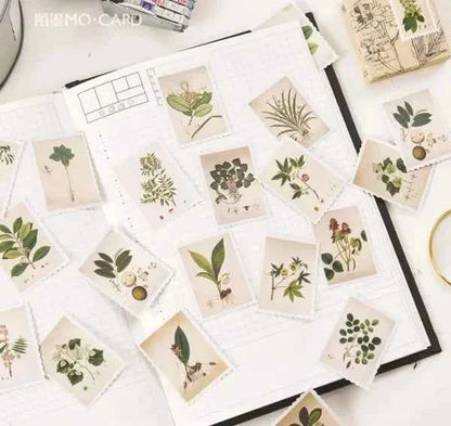 Stickerdoosje | Planten stickers | Postzegelvorm