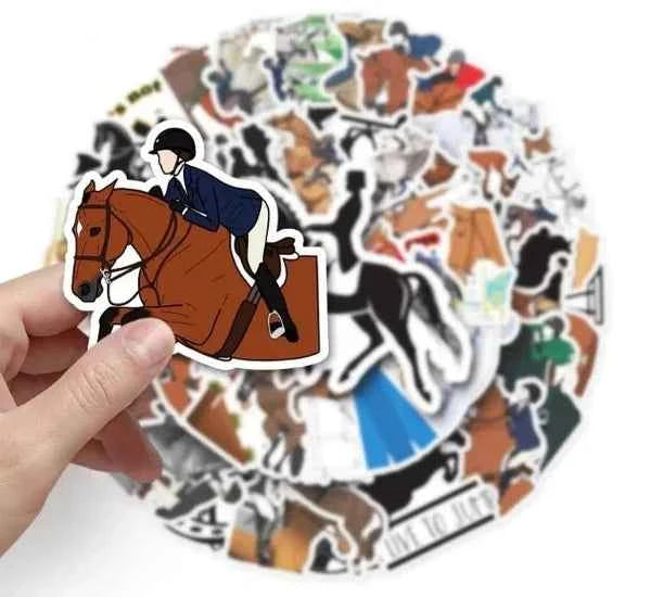 Paardenstickers | Oranje | Voor Kinderen