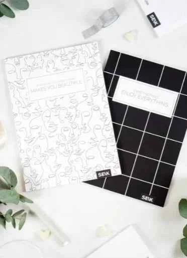 Bullet journal | Zwart-wit | Set van 2