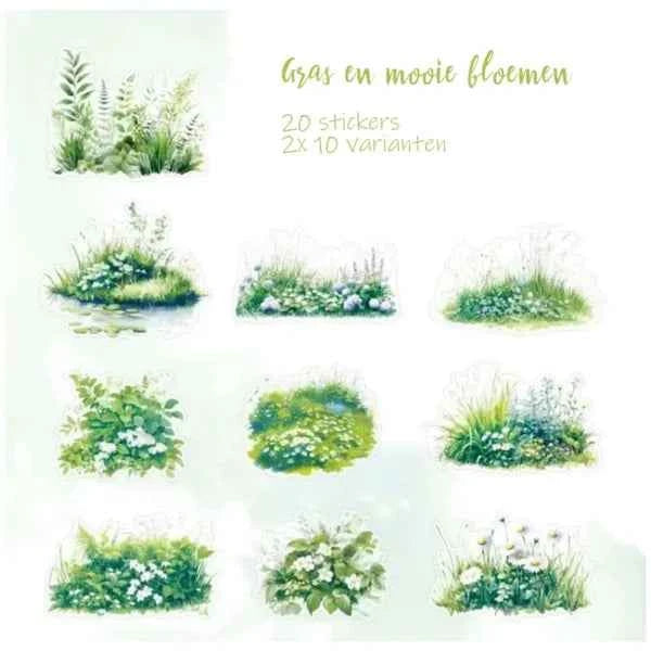 PET-stickers | Grassen en Planten