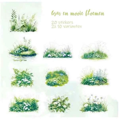 PET-stickers | Grassen en Planten