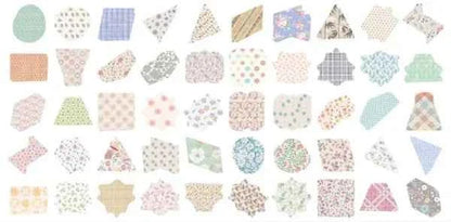 Stickerdoosje | Vormenstickers met print | Pastelkleur
