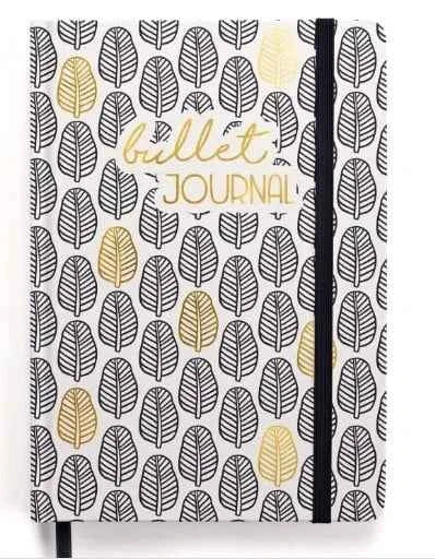 Bullet journal | Zwart met goud | 120 grams papier