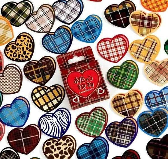 Stickerdoosje | Hartjesstickers met print
