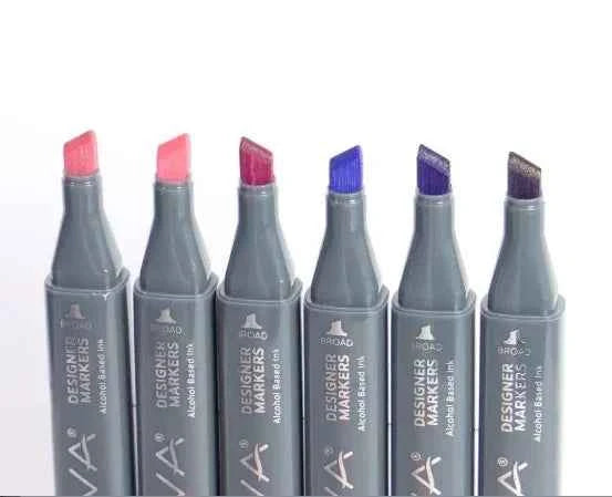 Twin Markers | Roze- Paarstinten | 6 stuks