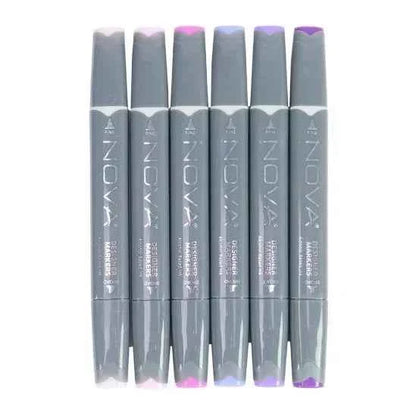Twin Markers | Roze- Paarstinten | 6 stuks