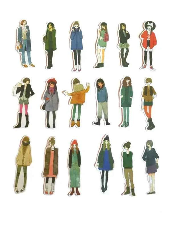 Vrouwenstickers | 18 stuks | Wintermode
